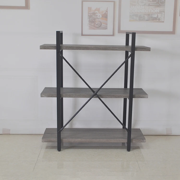 
Hot Sale Furniture Metal Shelving 3 Layer Industrial Book Rack 