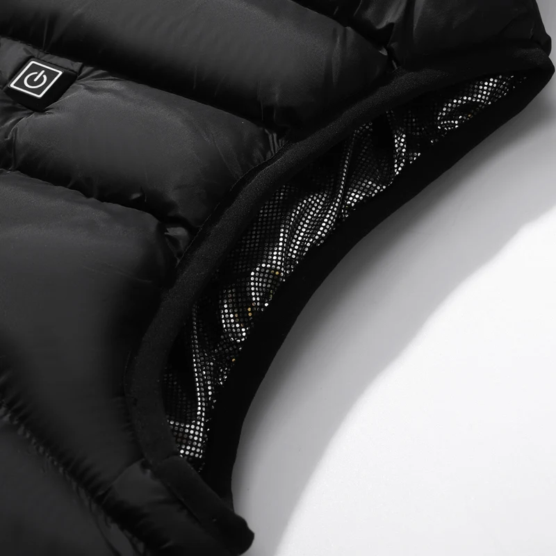 5 Heated Zone Lightweight Warm Vest USB Charger Not Include Battery With a Cap Keep Warm for Skiing
