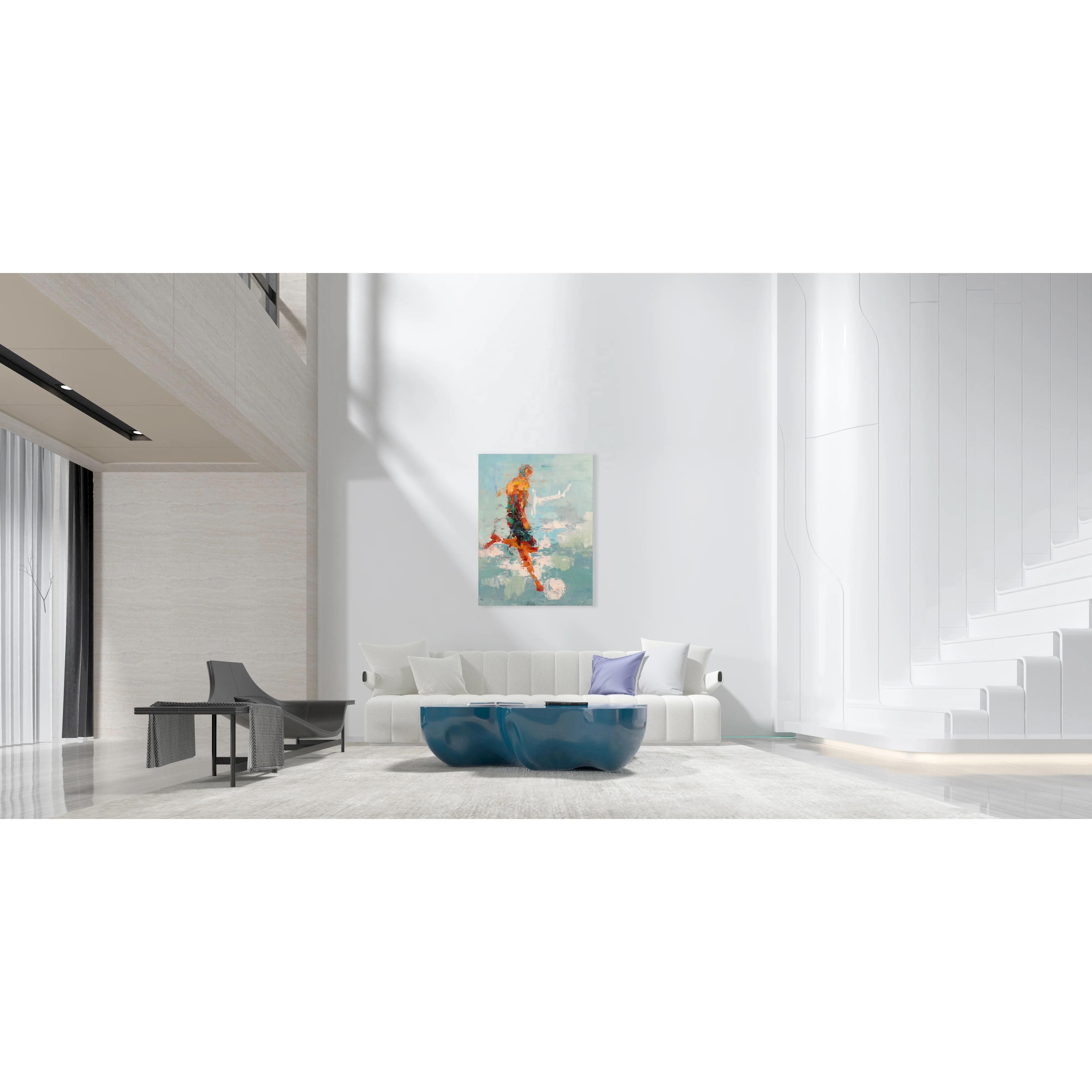 Custom Wholesale living Room Decoration Handmade People Art Works Wall Art Pictures Hotel Hand Painted Canvas Oil Painting