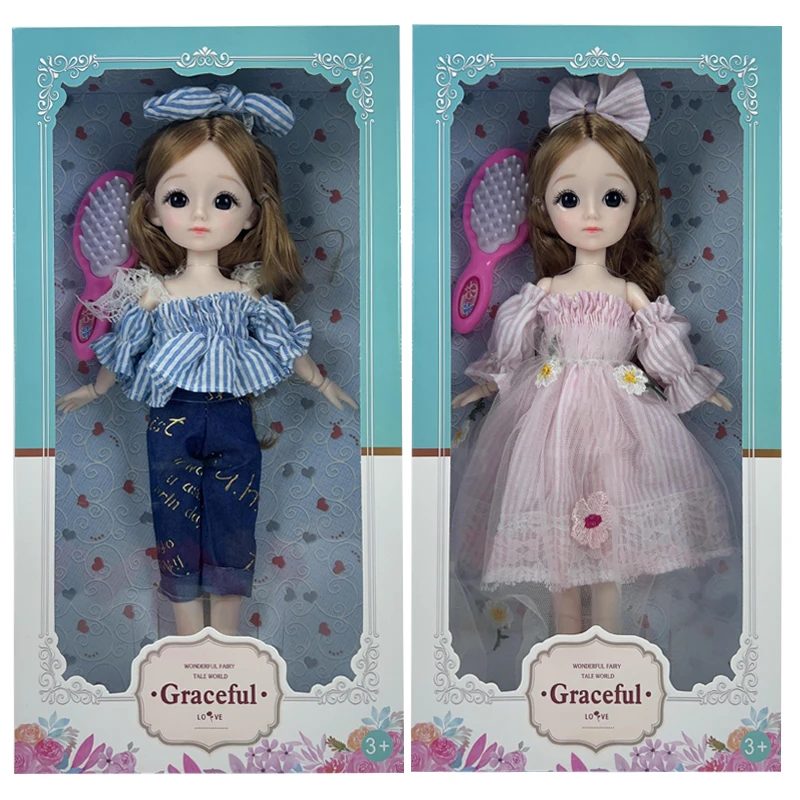 new product ideas 2024 12 inches Fashion bjd wedding dress doll 22 Joint Mermaid princess doll birthday gift sets