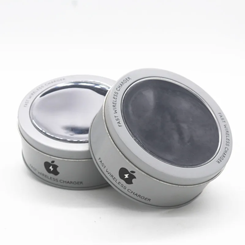 Amazon Top Seller  Kitchen Home Tool Iron Box Metal Round  Candy Sweet Cans Tea Container Clear Lid window