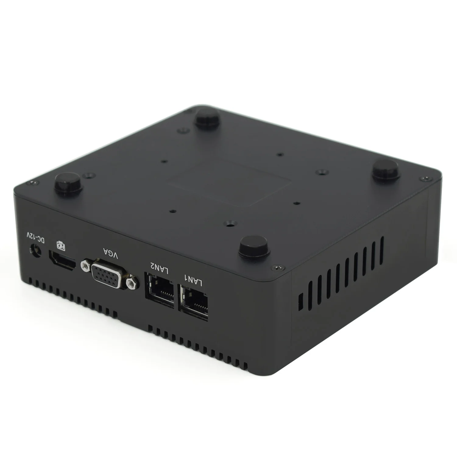 HYSTOU Micro PC Quad Core Intel Celeron J1900 Win 10 Linux 4 USB Support 4K Dual Display Fanless Industrial Mini Desktop PC