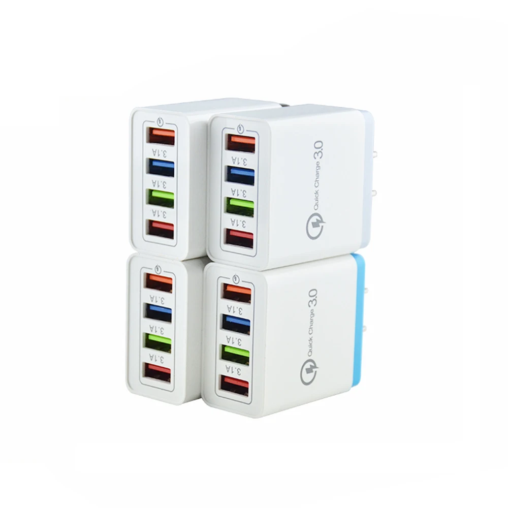 Универсальные домашние адаптеры SIPU с 4 портами USB, настенное зарядное устройство для телефона