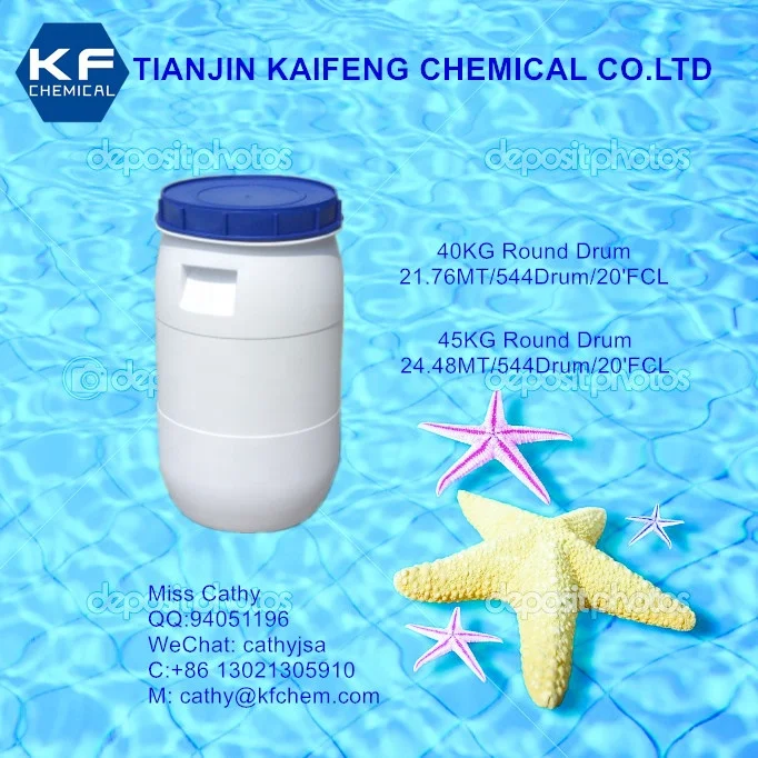 
NSF Certificate Sodium Process 65% 70% Chlorine Granular Calcium Hypochlorite for Drinking Water Treatment 