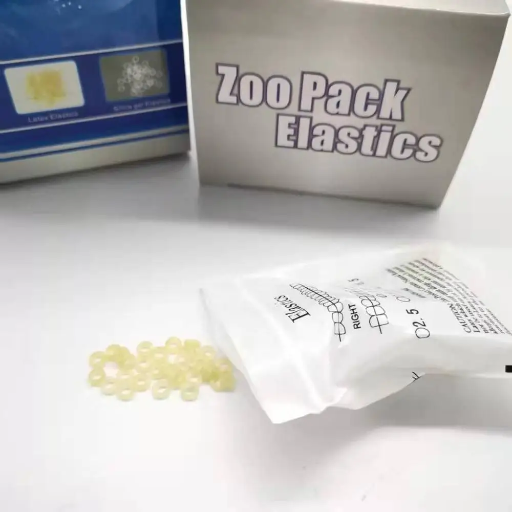 
Factory High Quality CE ISO Customized Elastomerics Ligature Ties Dental Ortho Elastic Rubber Bands 