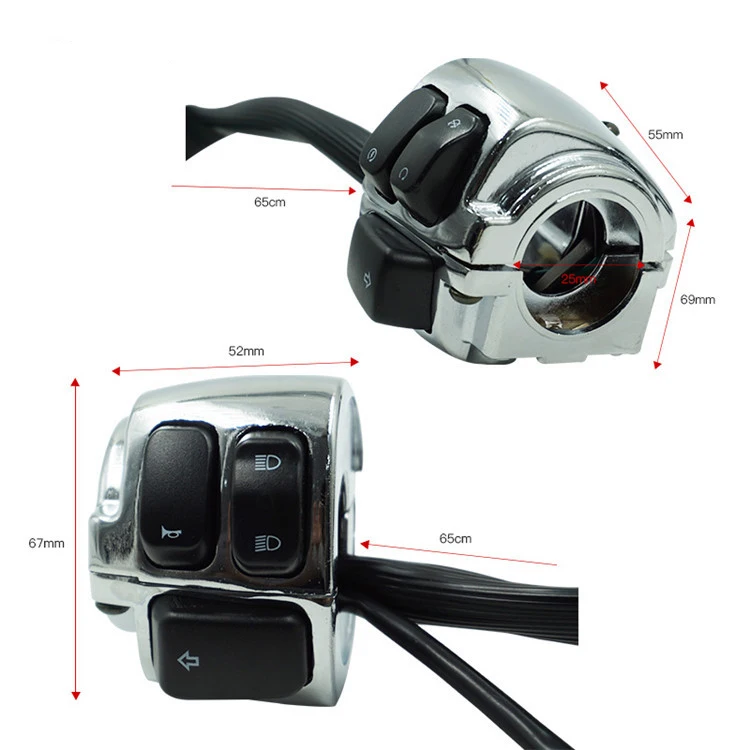 Light Switch For Motorcycle Handlebar Switch Motorcycle Switches Motocross Moto Spare Parts