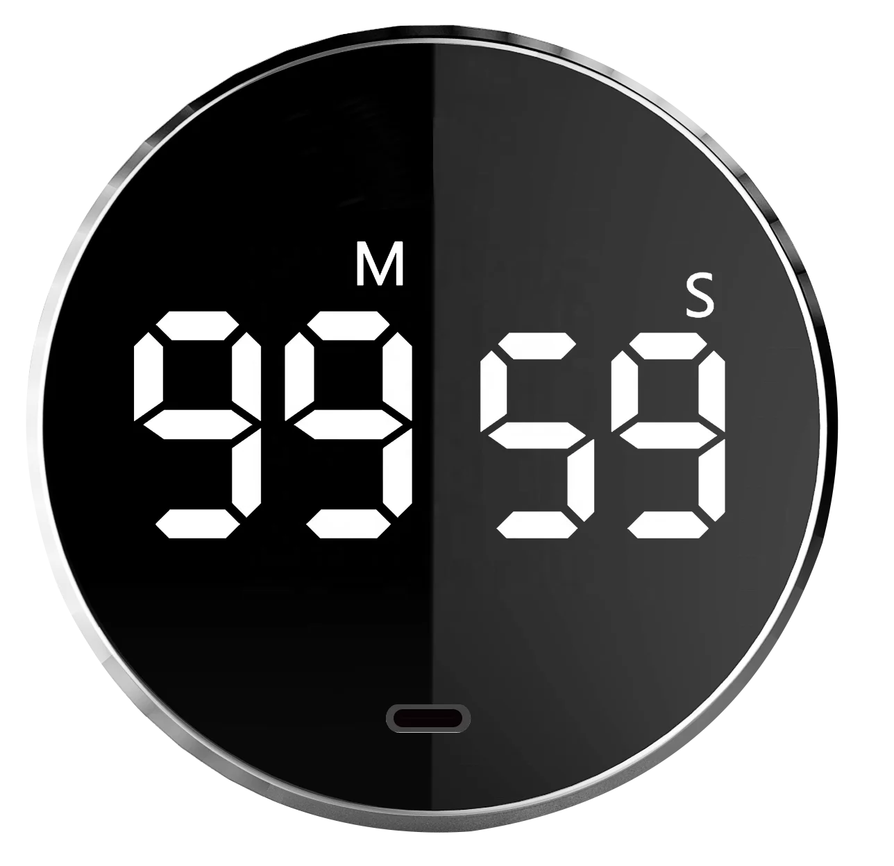 Yunbaoit Circular Knob Large LED Display Digital Kitchen Countdown Timer Magnetic Countdown Timer