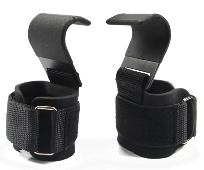 Gym Fitness Hook Grips Straps Weight Lifting Strength Training Wrist Support Straps