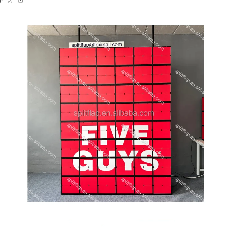 Analog interactive display flip photo display picture flap