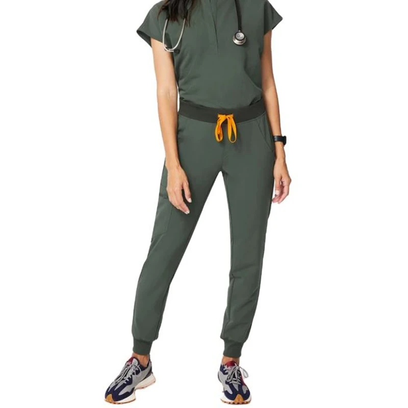 Wholesale Doctors and Nurses Female Scrub Nursing Uniform Scrubs Sets Women and Man Jogger Medical Nursing Scrubs Uniforms Sets