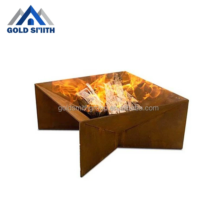 Долговечный, высококачественный, изготовленный на заказ, стальной барбекю, паяльник для пешего туризма, кемпинга, дровяной костра