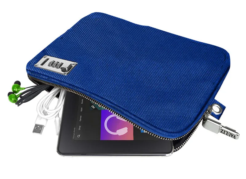 Money Bag with Lock Water-Resistant Combination Locking Pouch Storage Bag for Beach Bank or Travel