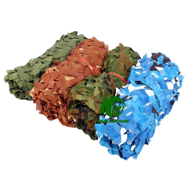 KANGO Factory Bulk Roll Anti UV Durable Camo Polyester Netting Mesh Camouflage Net Cheap Shade Net