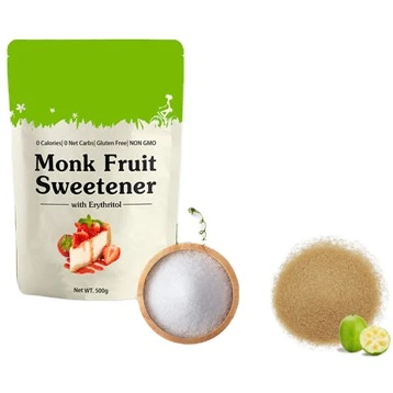 OEM Package food Grade Erythritol Monk fruit Wholesale monk fruit erythritol blend