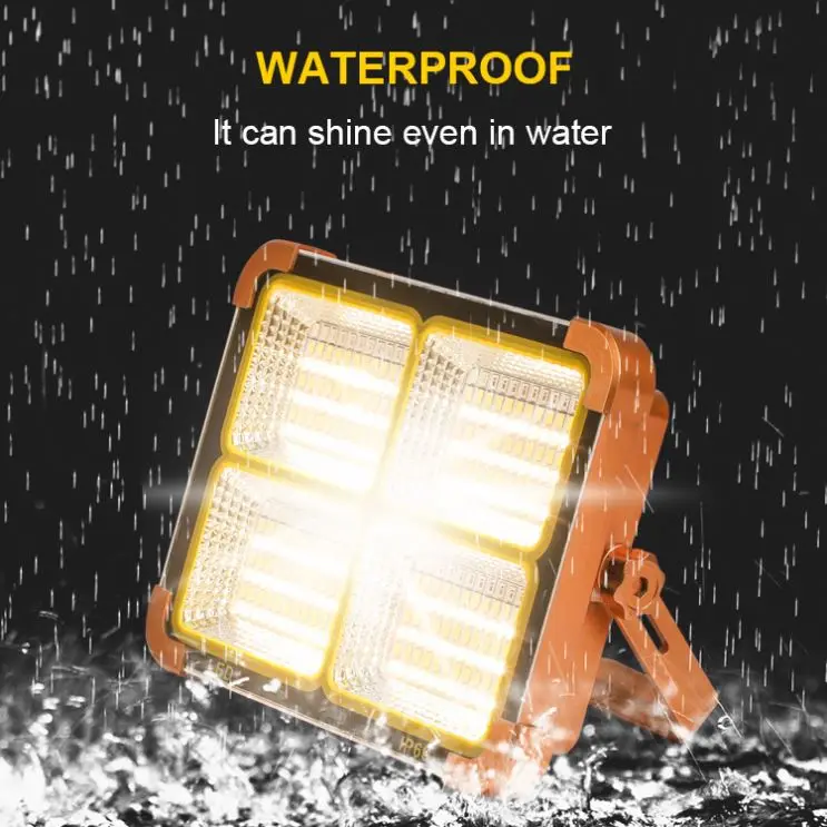 Battery Powered Outdoor Portable Energy Spotlight / Coloured Flat Best Selling Solar Panels Flood Lights