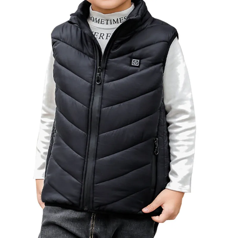 
2021 new boys and girls heating vest USB charging cotton jacketcharging electricity vest USB Power Bank Heated Vest Outdoor 