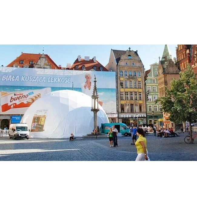 Waterproof Round House Steel Frame Large Commercial Event Glamping Geodesic Dome Tent