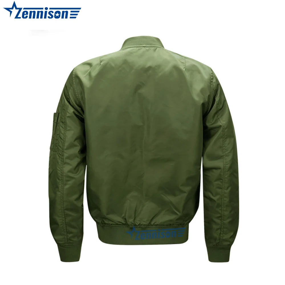 Aviator Pilot Air Men Flight Jacket Green Tactical MA-1 Bomber Jacket