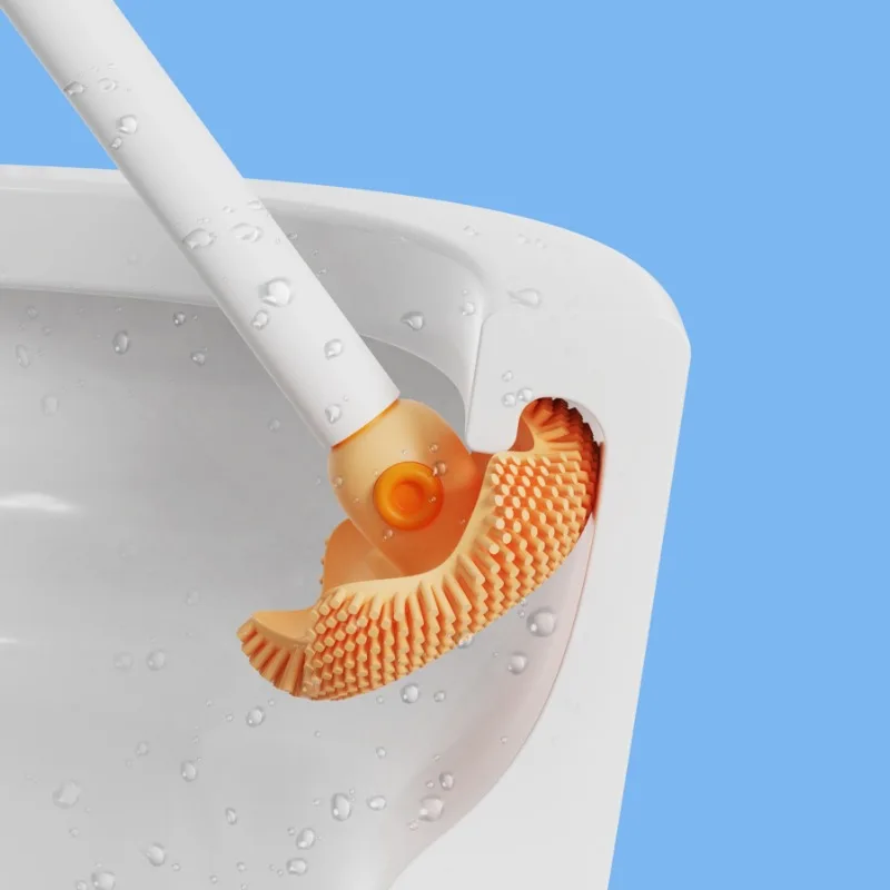 Premium TPR Household Cleaning Tool Accessories High Efficiency Hanging Cleaning Brush Toilet Brush Bathroom Cleaning Silicone