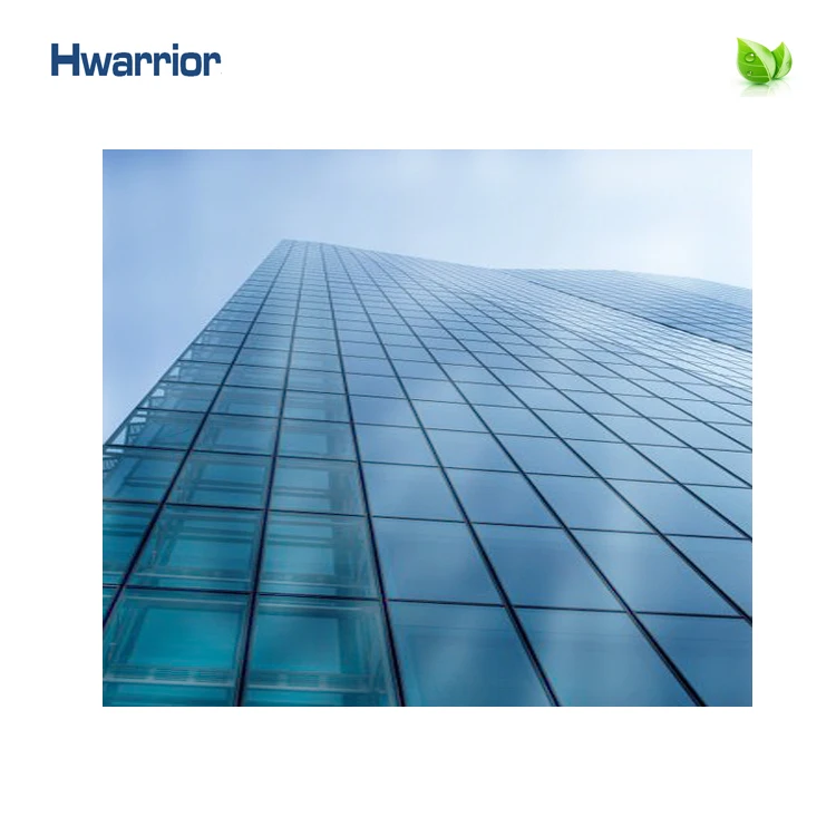 
2020 Hot selling easy to install exterior aluminum frame double glass curtain wall system office building factory sale prices 