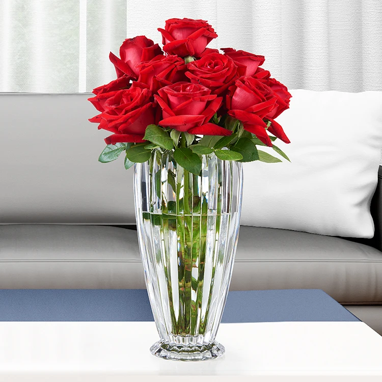 King crystal nordic flower vase luxury glass & crystal vases for home decor