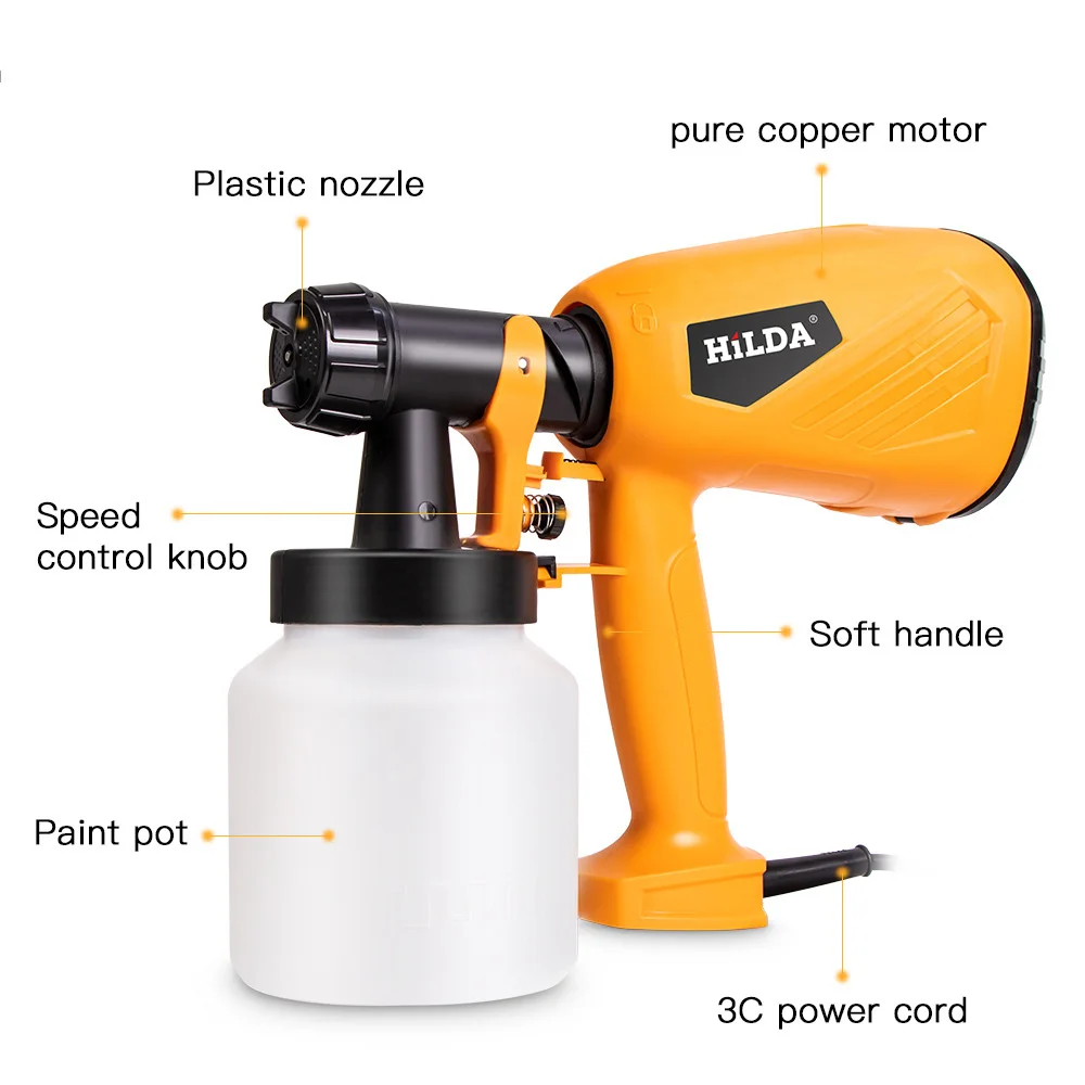 Split simple electric spray gun paint high pressure electric sprayer