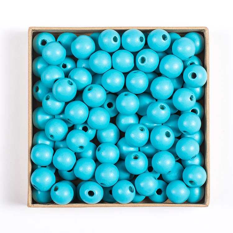 Lotus Beads High Quality Colored Wooden for Wholesale  Wood Loose Painted Eco Material DIY for string bead