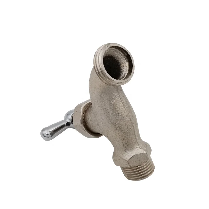 
slow open brass bibcock 1/2 chromed outdoor cold water tap wall mounted garden faucet basin nixer 