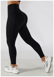 Pashasunshine Yoga Gym Jogging Woman High Waist with zipper Workout Fashion Ladies High Strength Legging
