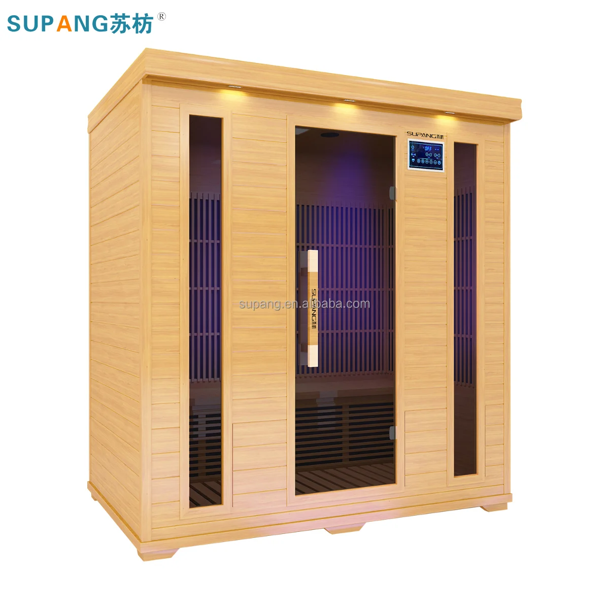 Deluxe custom 4 persons healthy Far infrared dry sauna 4 persons indoor family sauna room