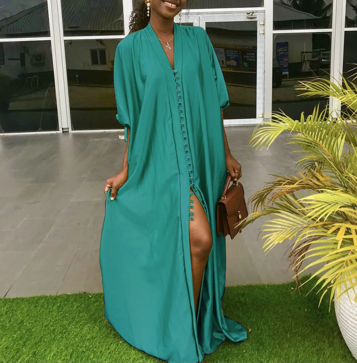 Wholesale Dubai Solid Color Simple Modest Islamic Clothing Abaya Muslim Cardigan Dresses For Women Abaya