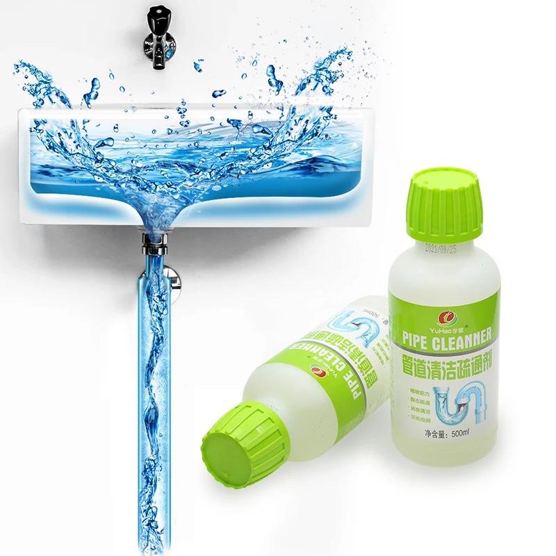 500ml Kitchen Bathroom Sewer pipeline remain clog remover,Pipe sink drain unblock cleaner