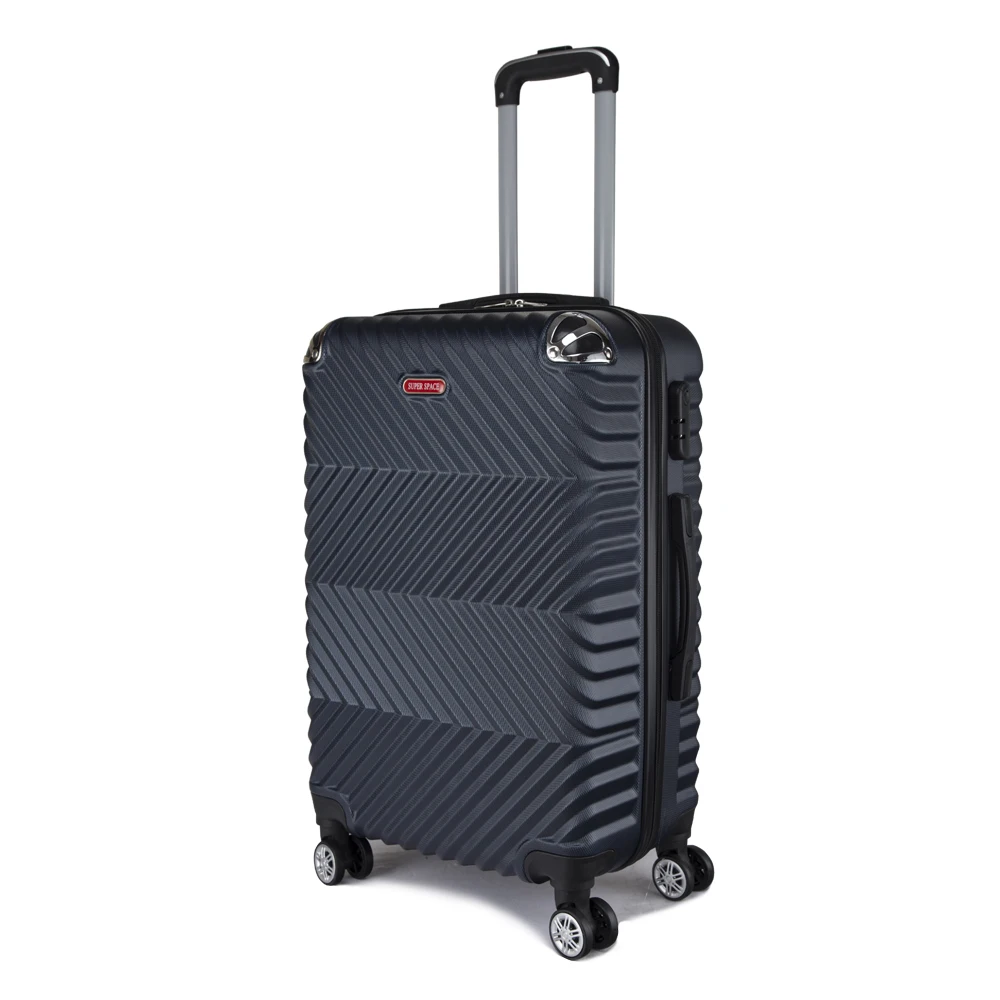 Lightweight 3 Piece Luggage Set ABS Trolley Suitcase Spinner Hardshell Suitcases