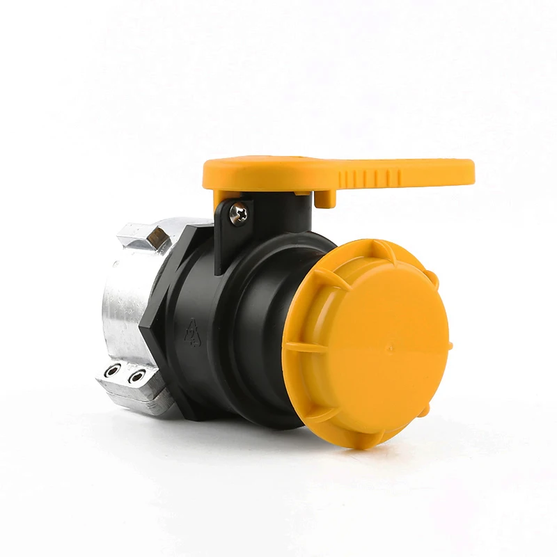 CT Coupling  IBC  Safety Tote Water Drain Tank  Adapter Ball Valve With Fine Thread Factory PP Material 2' Inch X 75 MM