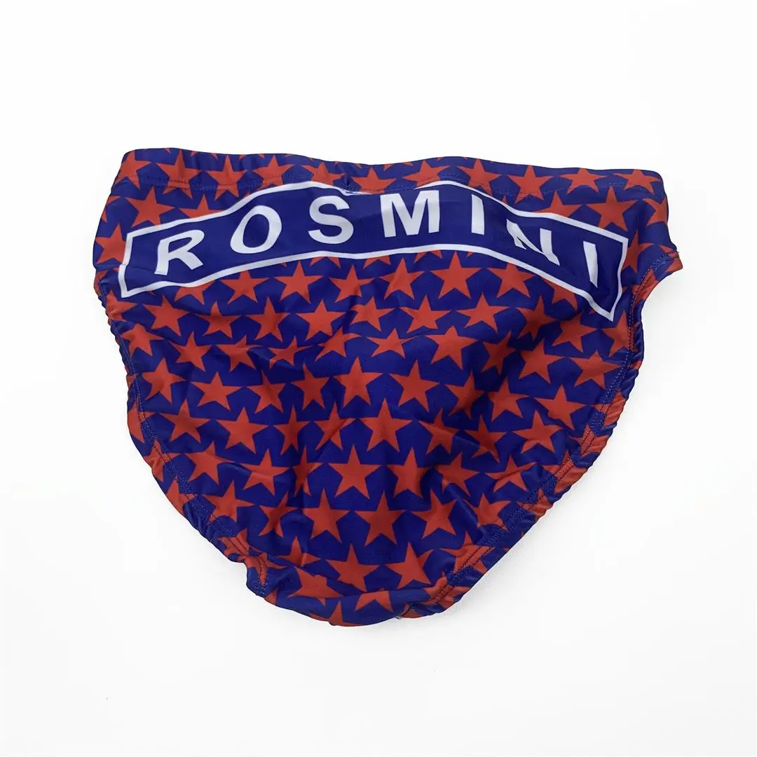 Custom Sublimation Print Men Swim Brief Sexy Drawstring Swimming Swimwear For Mens