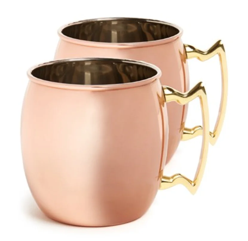 High Quality Coffee Cup Copper Moscow Mule Mug Micro Container Stainless Steel Cocktail Mug Top Seller Travel Mug