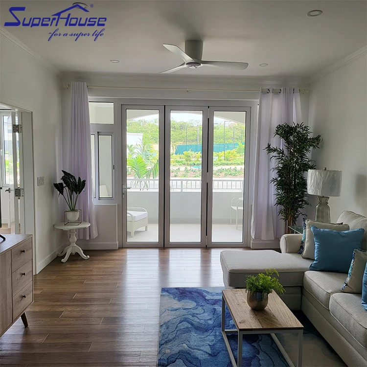 Superhouse Commercial Impact NOA Aluminium Bi folding slider accordion door exterior