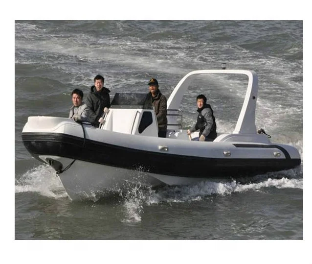 
Liya 7.5m inflatable boat 25ft rib boat fiber glass hulls boat for sale 