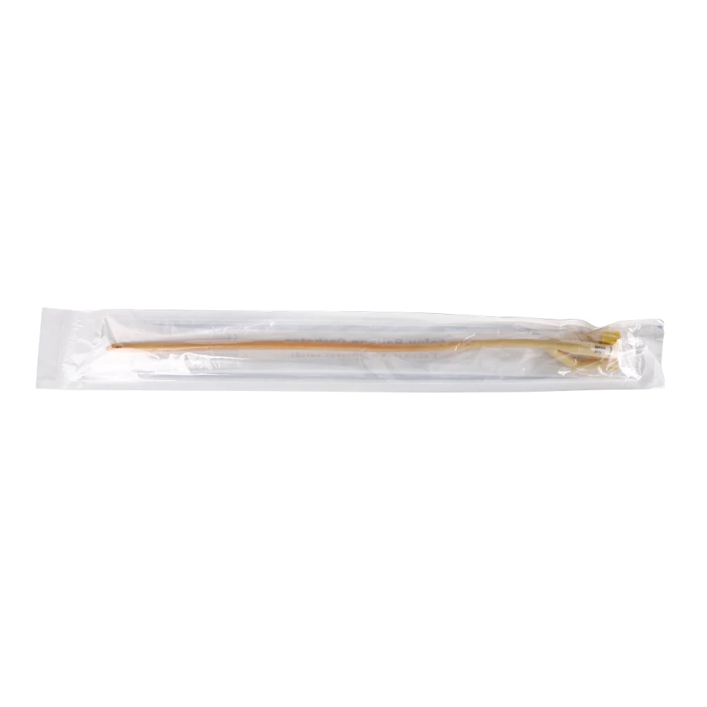 Smooth Surface Three-Way Latex Foley Catheter with Silicone Coated for Easy Insertion