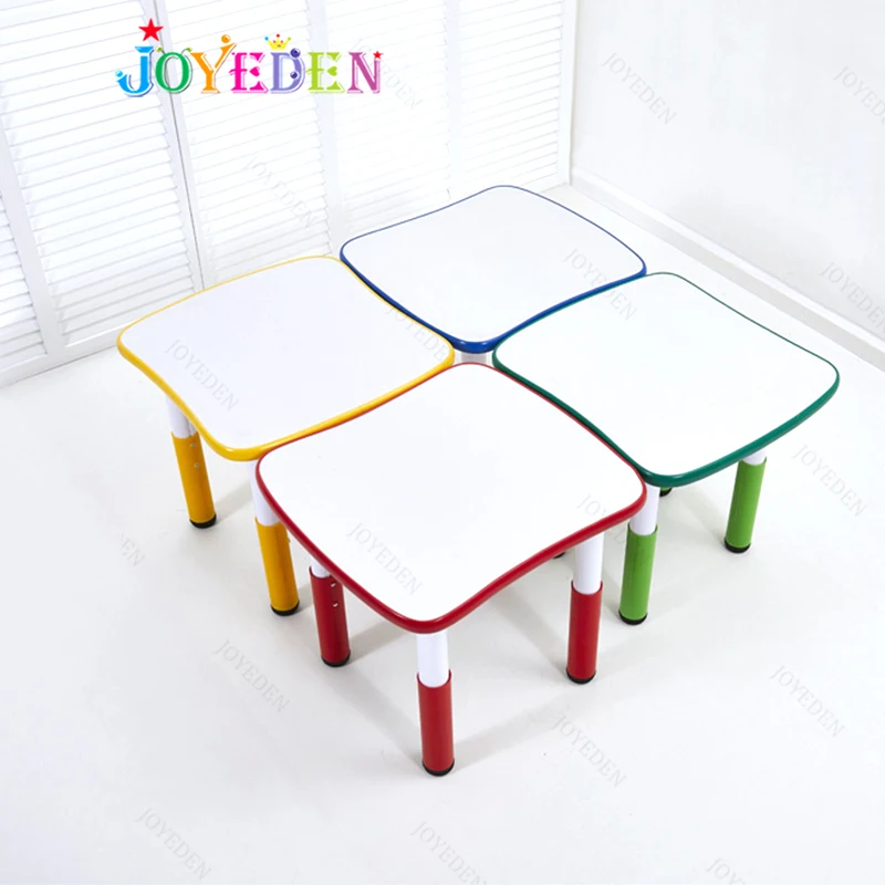 Набор детских пластиковых стульев и столов с регулируемой высотой для дошкольного класса