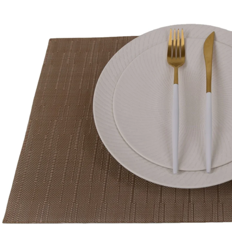 Food grade dining table mat Hot sale any color PVC fabric place mat kitchen & tabletop plate