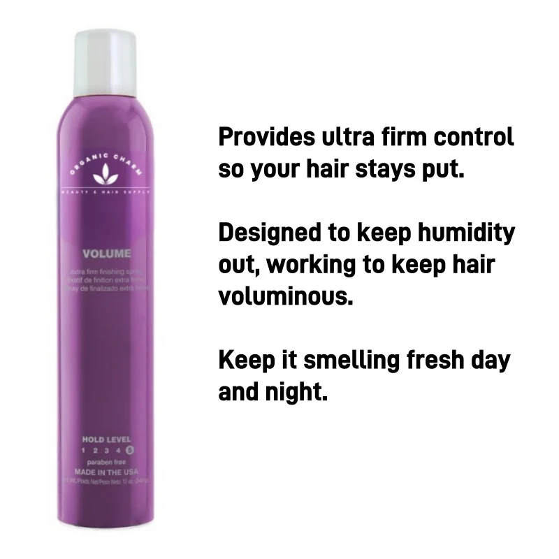 Extra Firm Finishing Spray Firm Hold Natural Finish Hairspray For All Hair Types