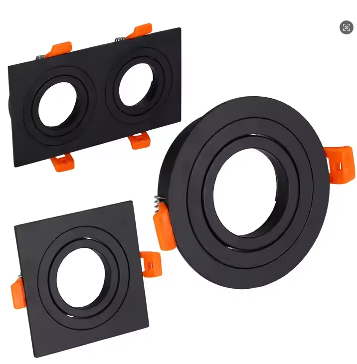 Waterproof Mr16 Face Ring Commercial Indoor Hotel Office Celling Linear Plastic Frame Cob Led Module Downlight Housing