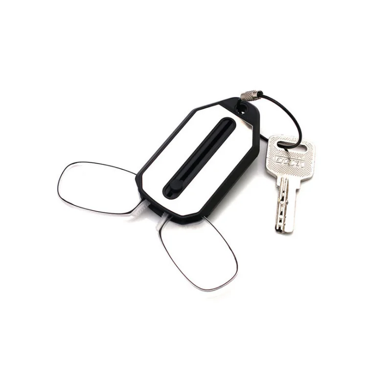Hot selling portable Clip on NOSE TR90 keychain Reading glasses with key case