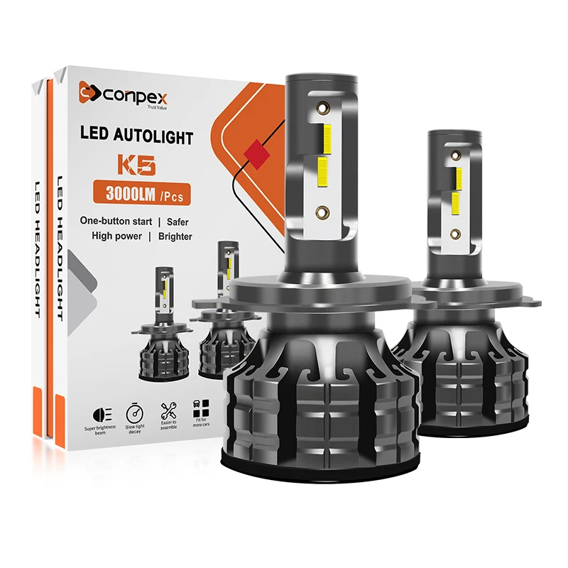 Conpex K5 25W CSP Led Headlight Bulb H4 For Universal Car