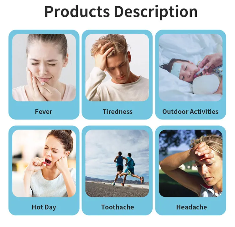 Hydrogel Fever reducing cool patch Colorful cool pad fever patch cooling gel patch for kids