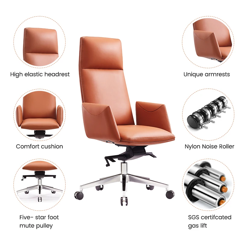 Office chair conference ergonomic computer desk swivel executive modern leather manager boss leather office chair