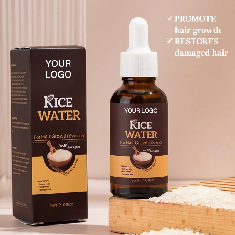 Фирменный органический спрей для роста волос White Rice Water масло