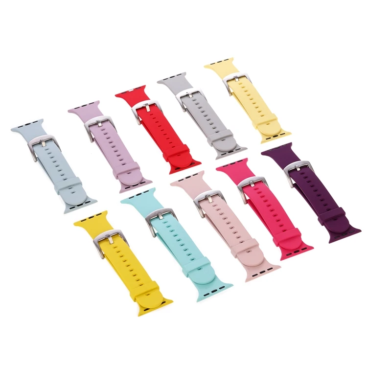 Custom For iWatch 42mm bands Accessories ,For iWatch silicone Bands, For Apple Watch Strap 38 mm OEM logo