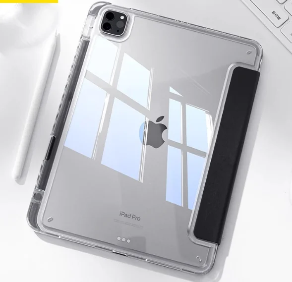 Flip Case With Magnetic Transparent Leather For The New iPad Mini 7 Protective Stand With Smart Auto Sleep/Wake Function